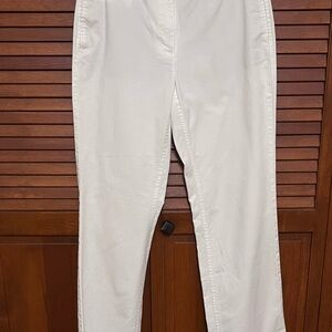Talbots straight leg jeans-White, Sz 6